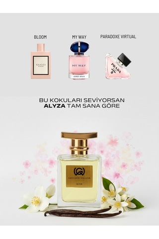 Alyza Niche Kadın Parfum Beyaz Çiçek & Zarif Feminen Günlük Ve Özel Gün Çiçeksi