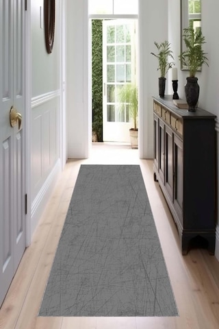 Viva Home Koyu Gri Özel Ölçü Kesme Rulo Yolluk Kaymaz Taban Hol Antre Mutfak Halısı Ar1485, Koyu Gri, 60 X 120 Çok Renkli