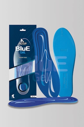 Blue Gel - Günlük Ayakkabı Tabanı, Memory Foam Hafızalı Tabanlık