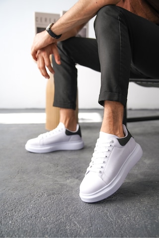 Daxors D0125 Günlük Ortopedik Erkek Sneaker Spor Ayakkabı Beyaz