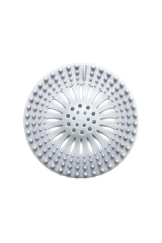 Mainshop Yuvarlak Silikon Lavabo Ve Küvet Süzgeci, Lavabo Tıkacı Beyaz Renk 1 Adet M-140 Çok Renkli