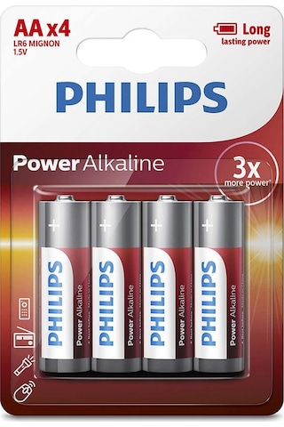 Philips LR6 Power Alkalin AA Kalem Pil 4'lü