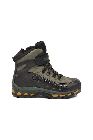 Mc Jamper Siyah Haki Polarlı Kaymaz Fermuarlı Unisex Outdoor Çocuk Bot 2115 F Siyah-haki