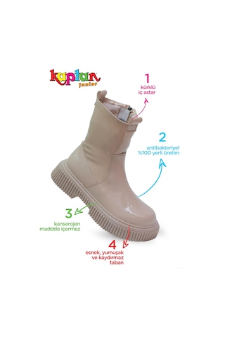Kaptan Junior Kız Çocuk Botu Poyk 560 Vizon