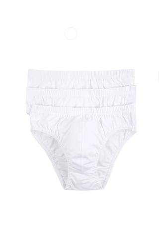 Erkek Çocuk Slip 3'lü Paket 320-520-3b Beyaz
