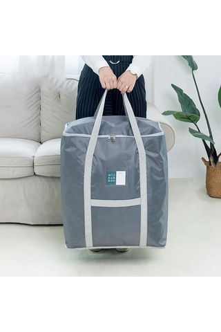 Weekeight Giyim Yorgan Saklama Çantası Ev Hareketli Bagaj Organizatör Çantası, Renk: Açık Gri Küçük Çok Renkli