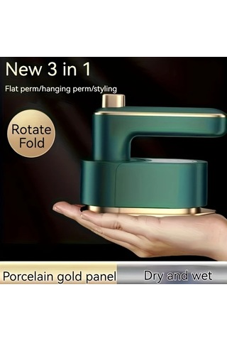 Honeybeeshop Mini Taşınabilir Seyahat Buharlı Ütü 2si 1 Arada Yeşil 230v Avrupa Fişi Ev Üniversite İçin