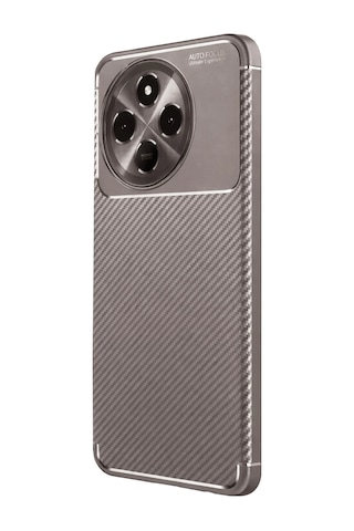 Cosmotex Newface Tecno Spark 30 Pro Kılıf Auto Focus Karbon Kapak - Gri