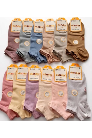 Unisex Modal Patik Dikişsiz/soft Yıkama/kokulu 36-40 Açık Asorti