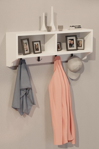 Portmanto Duvar Askısı Modern Duvar Askılık Vestiyer - Beyaz Diğer