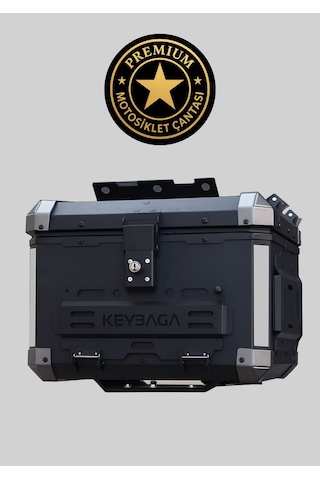 Alüminyum Motosiklet Arka Çantası 45 Lt Top Case Kbg-01 Alüminyum - Siyah