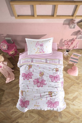 Zebra Casa Dreamy Mürdüm Comforter Yatak Örtüsü Seti Pembe
