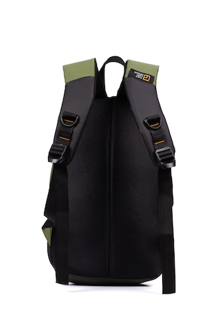 Esvelans Unisex Mini Sırt Çantası, Çok Gözlü Günlük Sırt Çantası Haki