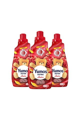 Yumoş Extra Konsantre Çamaşır Yumuşatıcısı Amber 1440 Ml 60 Yıkama 3 Adet