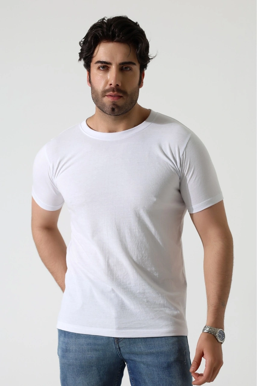 Piano Luce Erkek 5 Li Paket T-shirt Kısa Kollu Bisiklet Yaka Regular Fit 5 Renk Seçenekli Çok Renkli