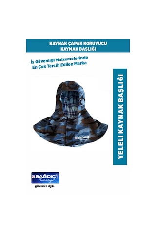 Kaynakçı Kamuflaj Uzun Yeleli Lacivert Başlık Kaynakçı Kamuflaj Uzun Yeleli Lacivert Başlık