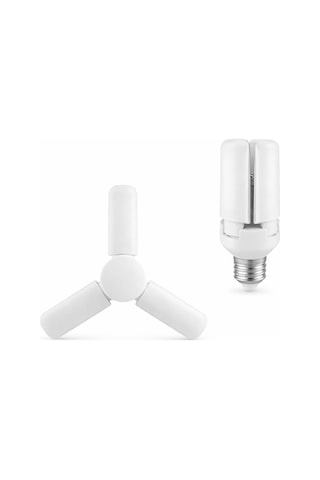 3 Kollu Katlanabilir Led Tavan Ampulü E27 Duy Uyumlu Yüksek Parlaklık Enerji Tasarruflu Modern Tavan Aydınlatma Armatürü Ev Ofis Yatak Odası Salon İçin