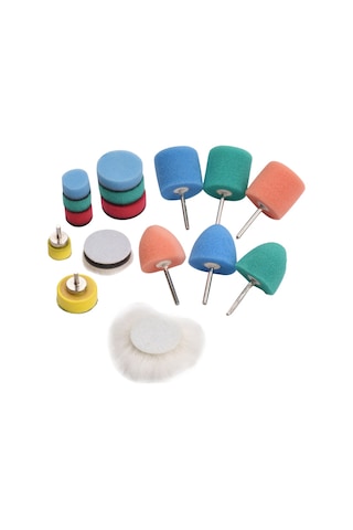 Lemestar Mini Cilalama Pedleri 16 Parça Araba Tekerlek Far Küçük Alan Parlatma Aletleri,çok Renkli