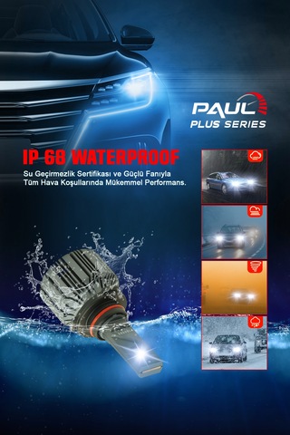 Paul Plus 9005 18.000 Lümen Güç Şimşek Etkili Odaklı Ufuk Çizgili