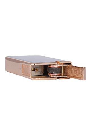 Soft Flame Siyah-gold Düz Metal Çakmak - Tr7904