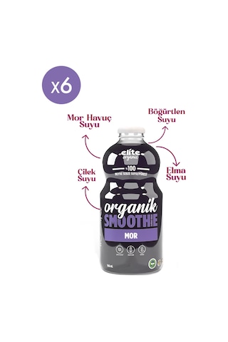 6'lı Organik Mor Smoothie 946 Ml