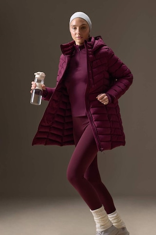 Defacto Defactofit Su İtici Regular Fit Kapüşonlu Şişme Parka Mont C6035ax25wnbr232 Bordo-br232