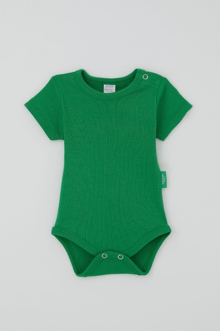 Breeze Erkek Bebek Çıtçıtlı Kısa Kollu Zıbın Body Basic 0-9 Ay , Koyu Yeşil