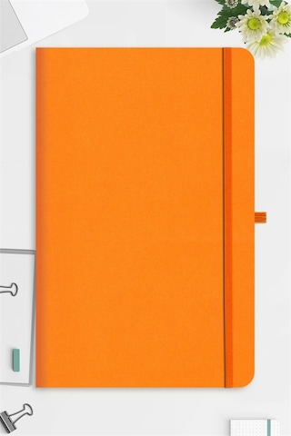 Tarihsiz Klasik Defter Rec Note 13x21 Çizgili Turuncu