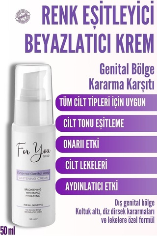 Genital Bölge Kararma Karşıtı Koltuk Altı,diz,dirsek Ve Dış Genital Renk Eşitleyici-beyazlatıcı Krem