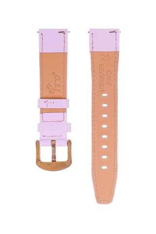 Fro Lw38-43 20 Mm Hakiki Deri Düz Pembe Kordon Gold Toka