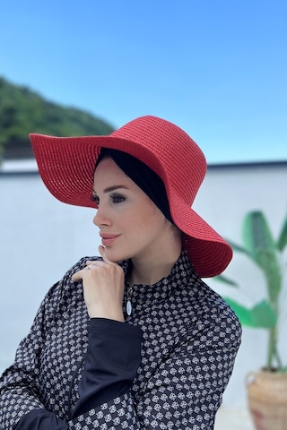 Remsa Mayo Hasır Şapka Kırmızı Rş-64 Kırmızı