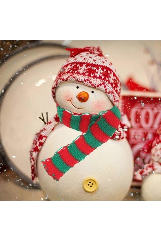 30 Adet Örme Mini Eşarplar Noel Temalı Mini Eşarplar Sevimli Eşarp Dekoru D Kırmızı