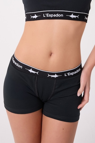 Athleshorts Yüksek Bel Kadın Kısa Şort -3290 Siyah