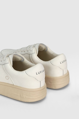Lufian 122230041 Natalı Deri Unisex Sneaker Ayakkabı Beyaz