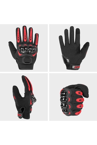 Probiker Riding Biker Motosiklet Eldiveni Korumalı Parmak Okuyucu Motor El