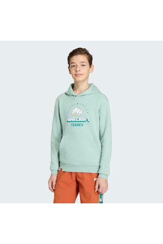 Adidas Minecraft Terrex Çocuk Yeşil Sweatshirt Kv6480