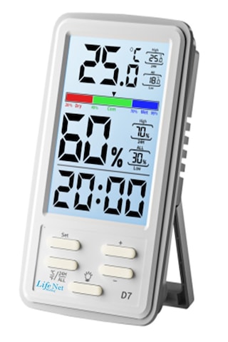 Life Net Medikal Dijital Termometre Isı Ve Nem Ölçer D7