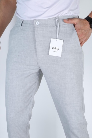 Bürke Erkek Gri Renk italyan Kesim Slim Fit Kaliteli Kumaş Pantolon