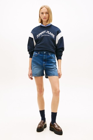 Tommy Hilfiger Kadın Mom Denim Şort Bj8155-15646 Mavi