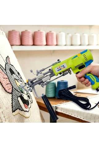 Ak-v Tufting Tabancası - Tufting Makinesi 245 (Neon Yeşili)
