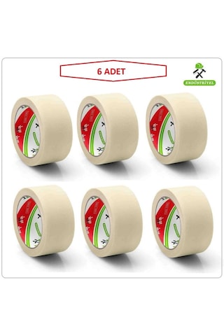 Ve-ge Maskeleme Bandı Kağıt Bant 48mm X 30 Mt 6 Adet
