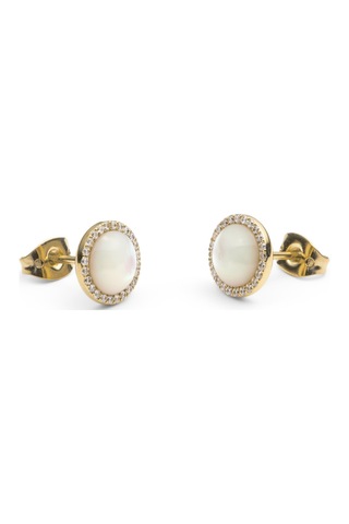 Audrey Earrings Mother Of Pearl Gold Gold