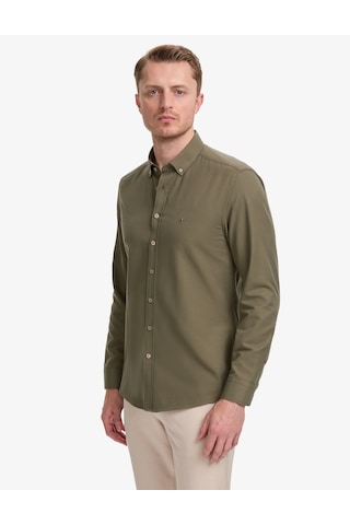 Pierre Cardin Erkek Haki Gömlek Desenli 50325365-vr027