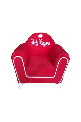 Isme Özel Şeritli Çocuk Koltuğu Kırmızı (316547760)
