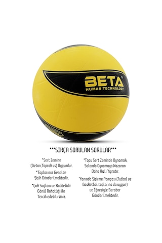 Voleybol Topu Pompalı Dahil Set Kauçuk Beta Dikişsiz Yekpare Üretim Siyah Mavi