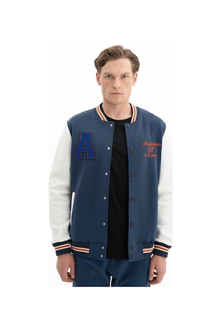 AR-MA Arma Erkek Şık Tarz Cepli Regular Fit Düğme Kapamalı Kolej Mont Sweatshirt 001
