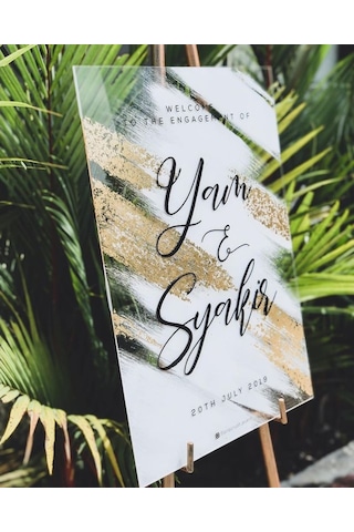 Hdrlazerdizayn Pleksi Düğün,Nişan Ve Doğum Günü Karşılama Panosu