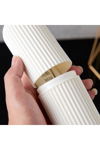 Sones 1 Adet Basit Seyahat Yıkama Kupası Taşınabilir Diş Fırçası Saklama Kutusu Çok İşlevli Fırçalama Kupası Gri Diğer