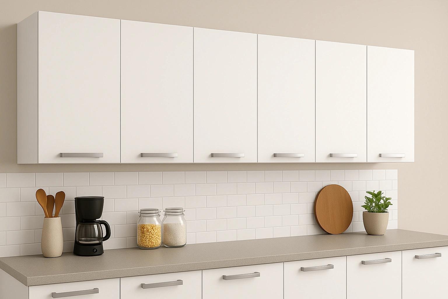 210luk Üst Modül, Mutfak Dolabı, Çok Amaçlı Dolap, Kiler Dolabı