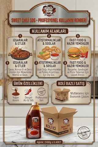 Sweet Chili Sosu 2480 G X 6 Adet - 1 Koli Koli Bazlı Avantaj Paketi